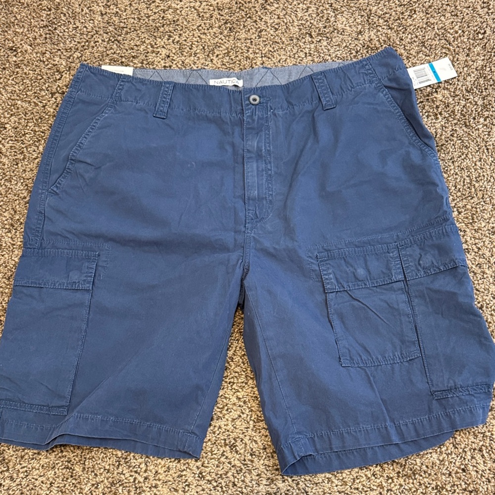Nautica Dark Blue Cargo Shorts